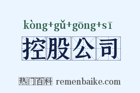 控股公司是什么意思的图片
